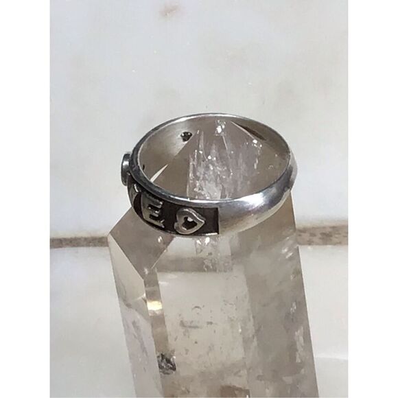 Ring, Emerald and Sterling Silver Ring, NEW, size 7.5, Handmade, gift for lovers - Picture 7 of 9